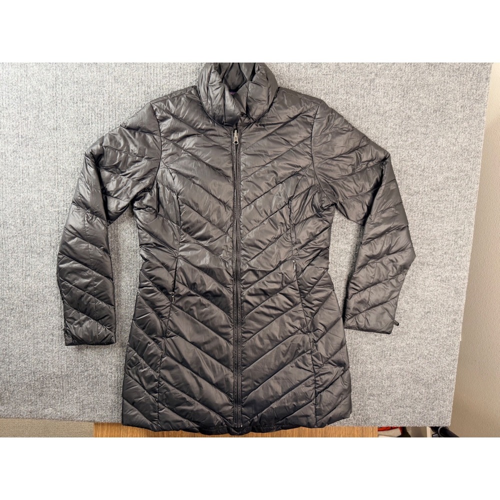 Patagonia Womens M Black Down Puffer Jacket Insulated Quilted Full Zip Outdoor